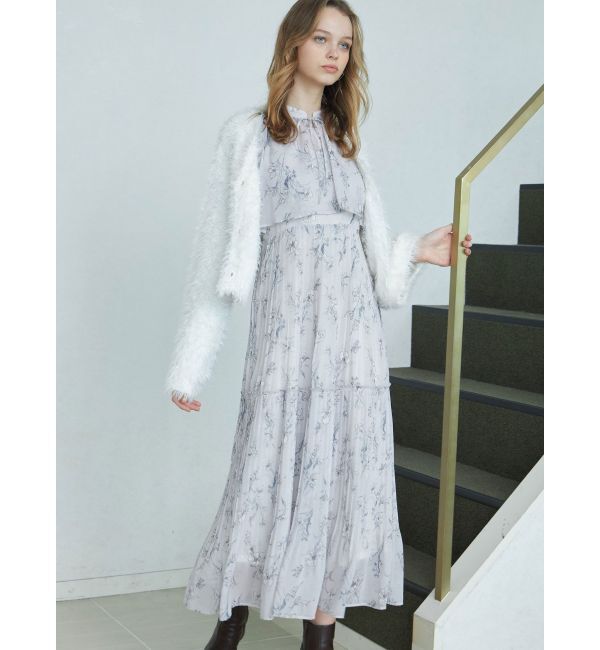 MERCURYDUO「フェザーヤーンボレロカーディガン」|カーディガン|