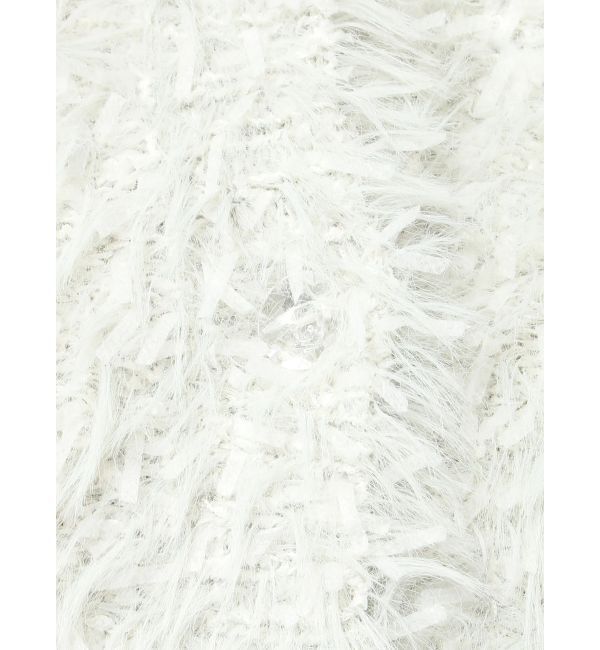 MERCURYDUO「フェザーヤーンボレロカーディガン」|カーディガン|