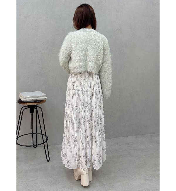 MERCURYDUO「フェザーヤーンボレロカーディガン」|カーディガン|