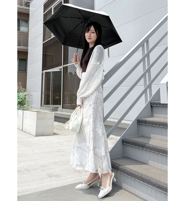 MERCURYDUO「スカシ編ミラメコンボレロカーディガン」|カーディガン|