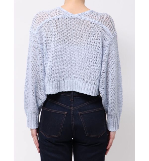 MERCURYDUO「スカシ編ミラメコンボレロカーディガン」|カーディガン|