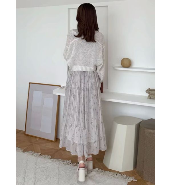 MERCURYDUO「スカシ編ミラメコンボレロカーディガン」|カーディガン|