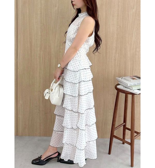 MERCURYDUO「シフォンティアードワンピース」|ワンピース|