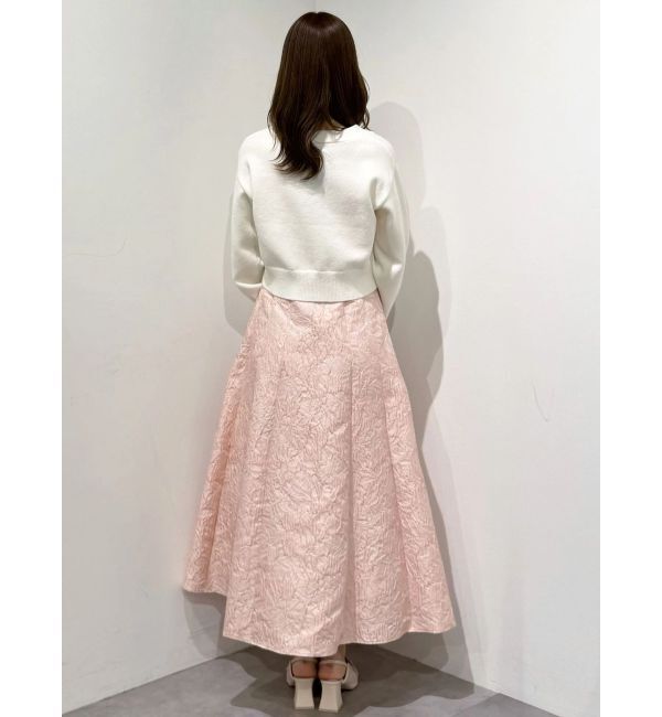 MERCURYDUO「ジャカードフィットアンドフレアジャンスカ」|ワンピース|