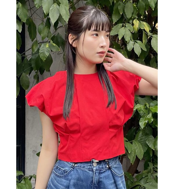 MURUA「2WAYウエストタックショートトップス」|シャツ・ブラウス|