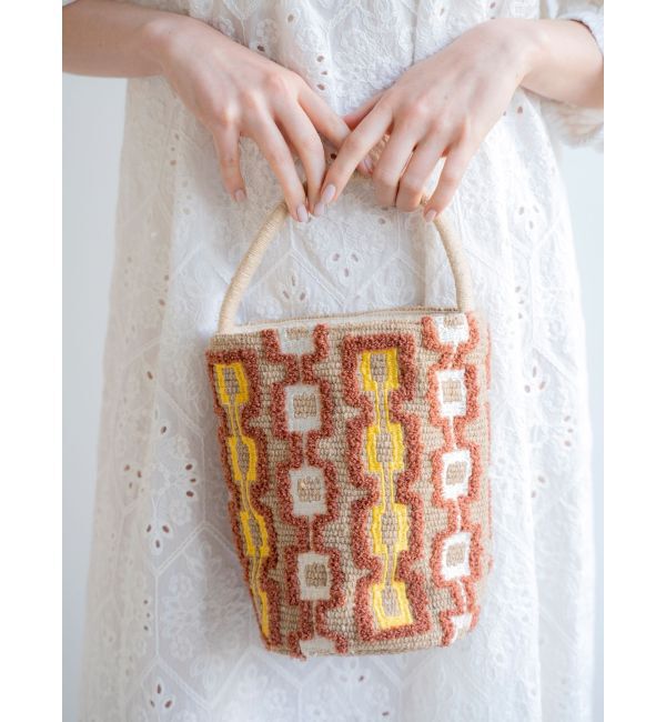 Ungrid「beej別注 エンブロイダリーバッグ」|ハンドバッグ|