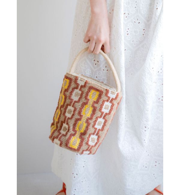 Ungrid「beej別注 エンブロイダリーバッグ」|ハンドバッグ|