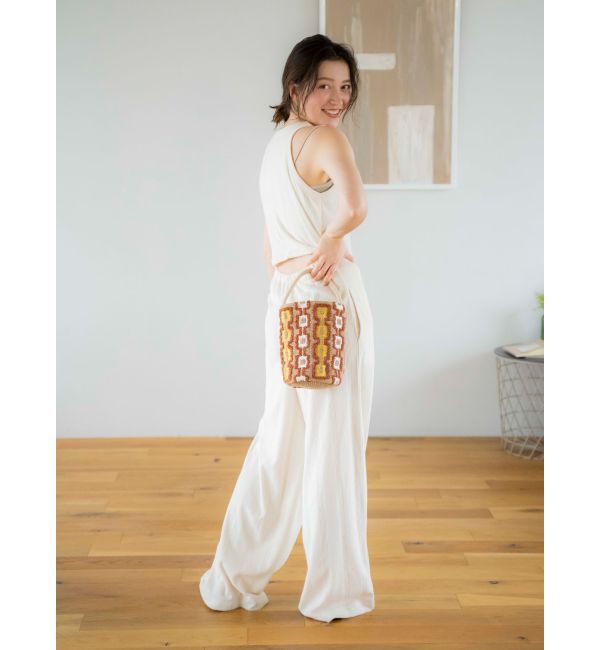 Ungrid「beej別注 エンブロイダリーバッグ」|ハンドバッグ|