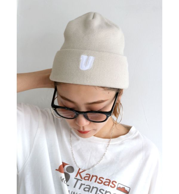Ungrid「NEW ERA別注 Uロゴニット帽」|ニット帽|