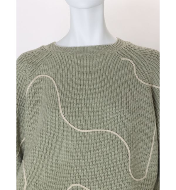 Ungrid「テープデザインルーズニット」|ニット・セーター|