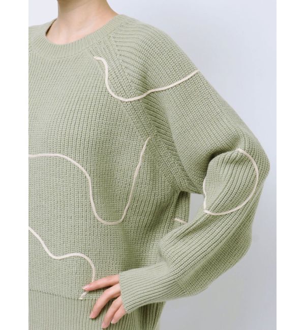 Ungrid「テープデザインルーズニット」|ニット・セーター|