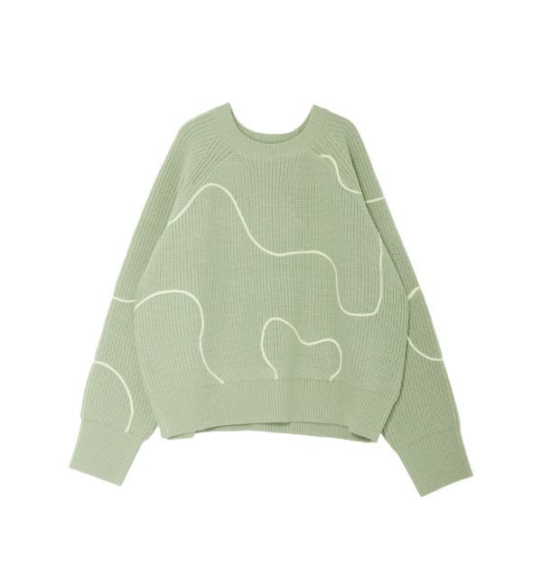 Ungrid「テープデザインルーズニット」|ニット・セーター|