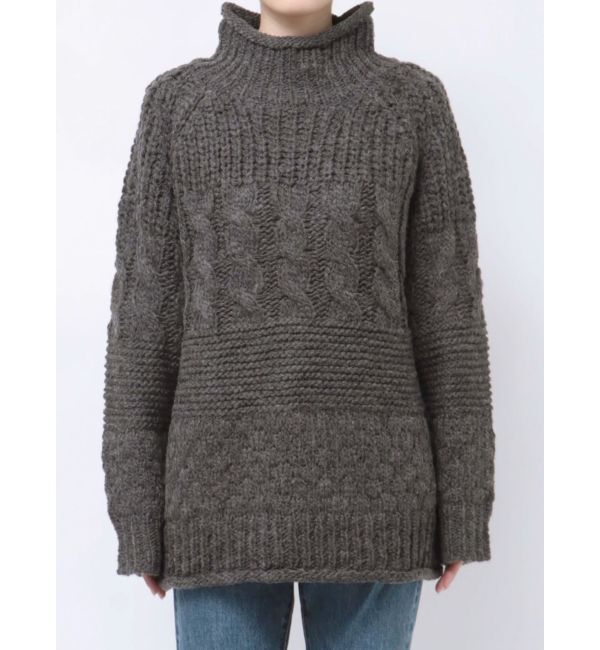 Ungrid「ローゲージハイネックケーブルニット」|ニット・セーター|