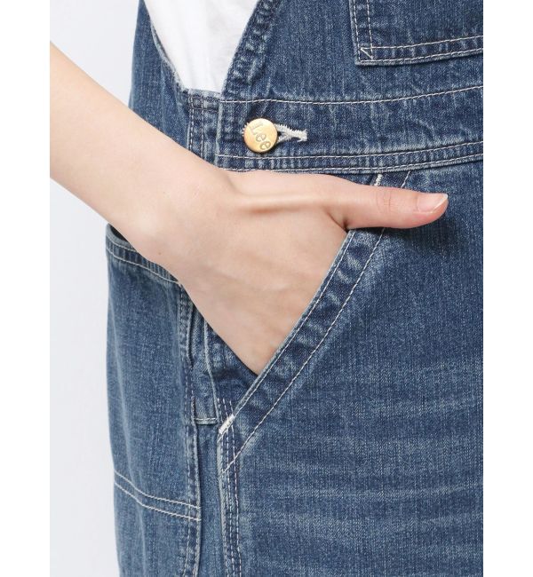 Ungrid「Lee別注 ワッペンデザインデニムサロペット」|オールインワン|