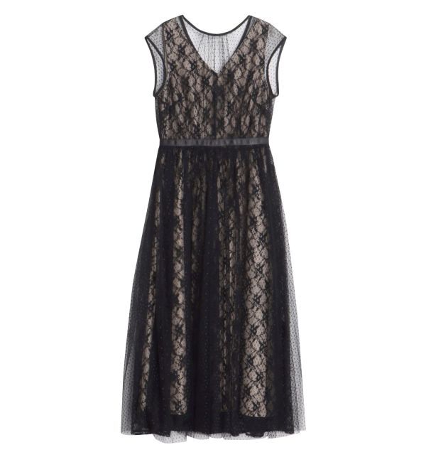 LAGUNAMOON「LADYチュールレイヤードレースワンピース」|ワンピース|