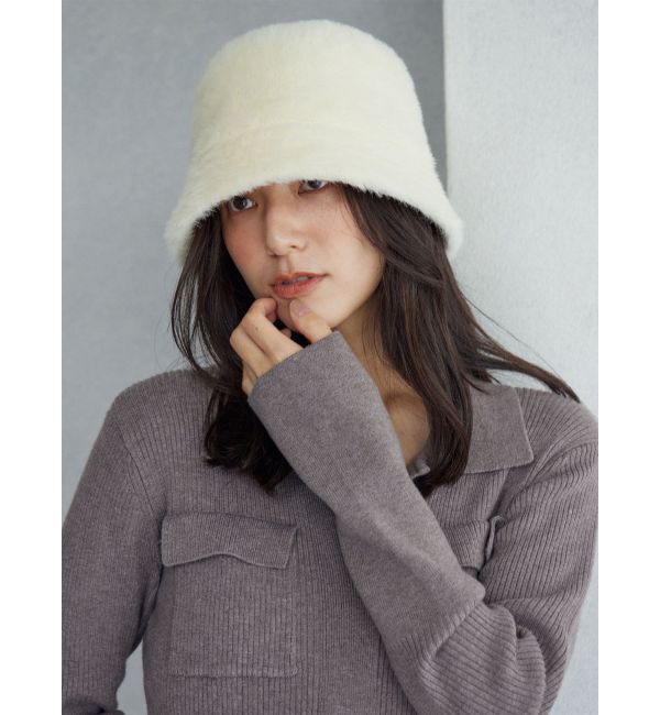 LAGUNAMOON「ファーライクバケットハット」|ハット|