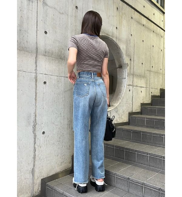 EVRIS「ボーダーコンパクトTシャツ」|Tシャツ・カットソー|