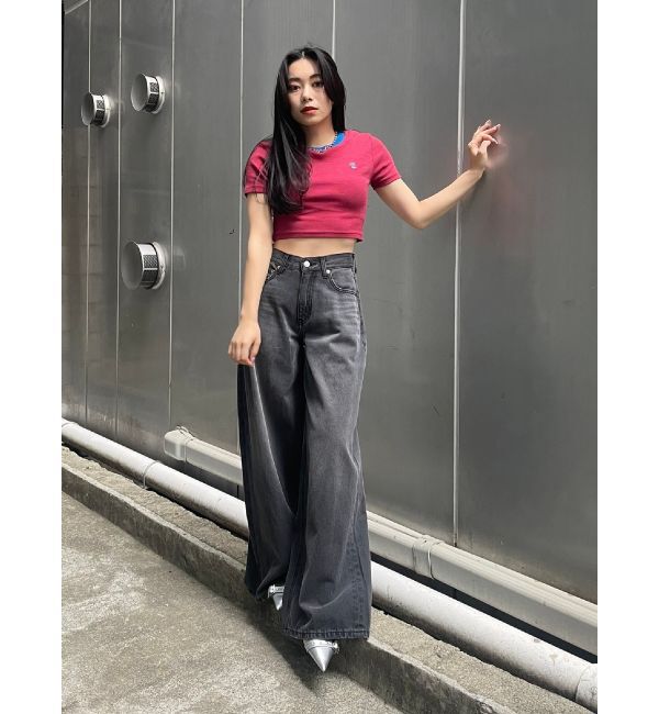 EVRIS「ボーダーコンパクトTシャツ」|Tシャツ・カットソー|