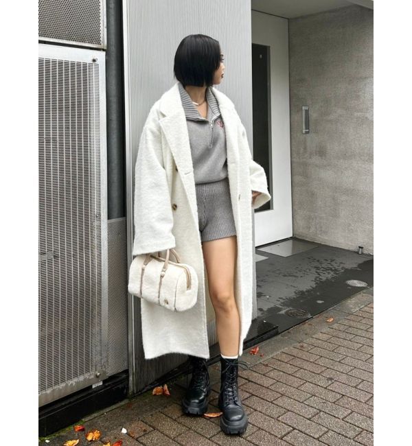 EVRIS「ワンポイントロゴニットロンパース」|オールインワン|