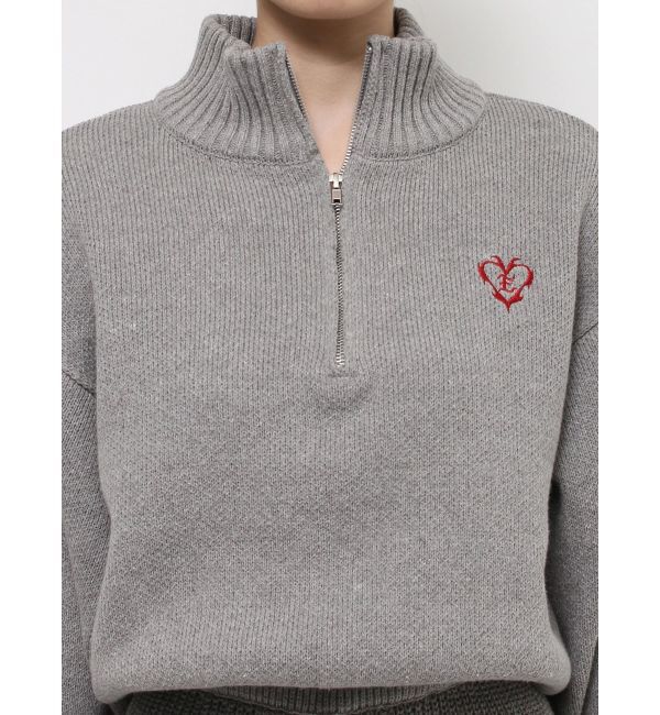 EVRIS「ワンポイントロゴニットロンパース」|オールインワン|