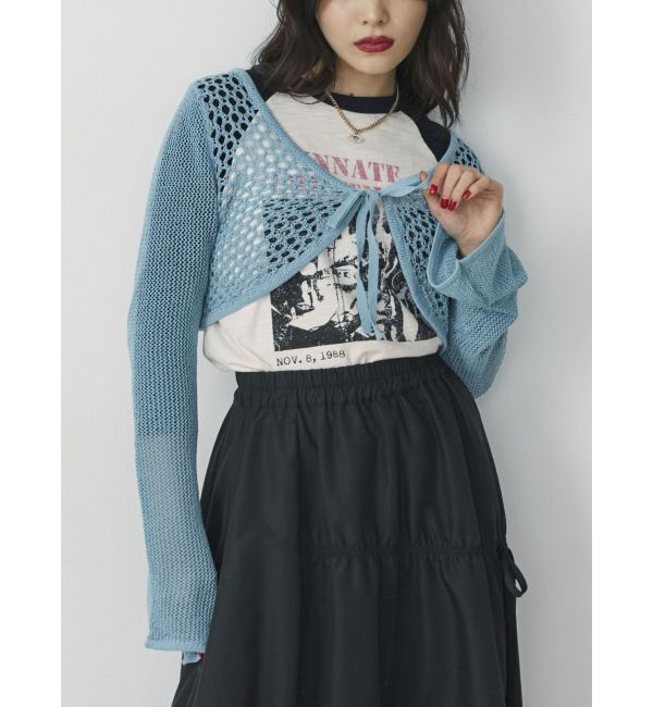 jouetie「メッシュニットボレロ」|カーディガン|