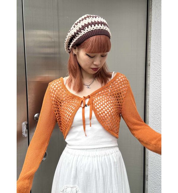 jouetie「メッシュニットボレロ」|カーディガン|