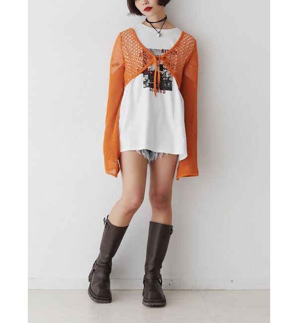 jouetie「メッシュニットボレロ」|カーディガン|