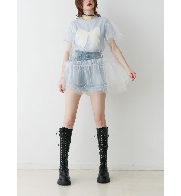 jouetie「ボリュームチュールレイヤードワンピース」|ワンピース|