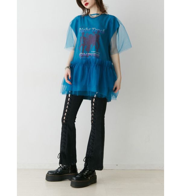 jouetie「ボリュームチュールレイヤードワンピース」|ワンピース|