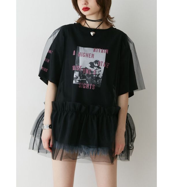 jouetie「ボリュームチュールレイヤードワンピース」|ワンピース|