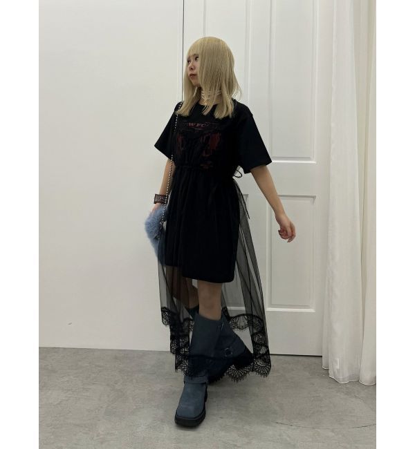 jouetie「チュールドッキングロングワンピース」|ワンピース|