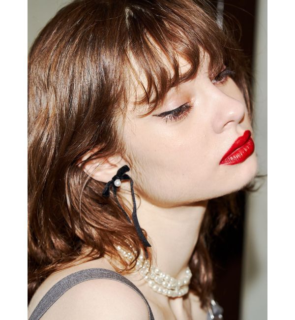 jouetie「パールリボンピアス」|ピアス|