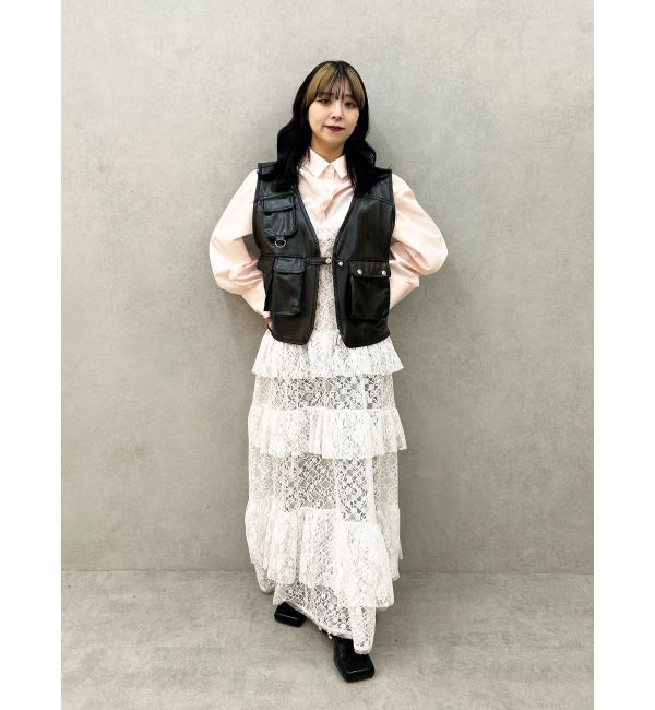 jouetie「フェイクレザーフィッシングベスト」|その他|