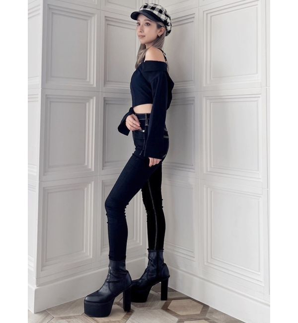 GYDA「Symmetry GYDAオフショルシャツブラウス」|シャツ・ブラウス|