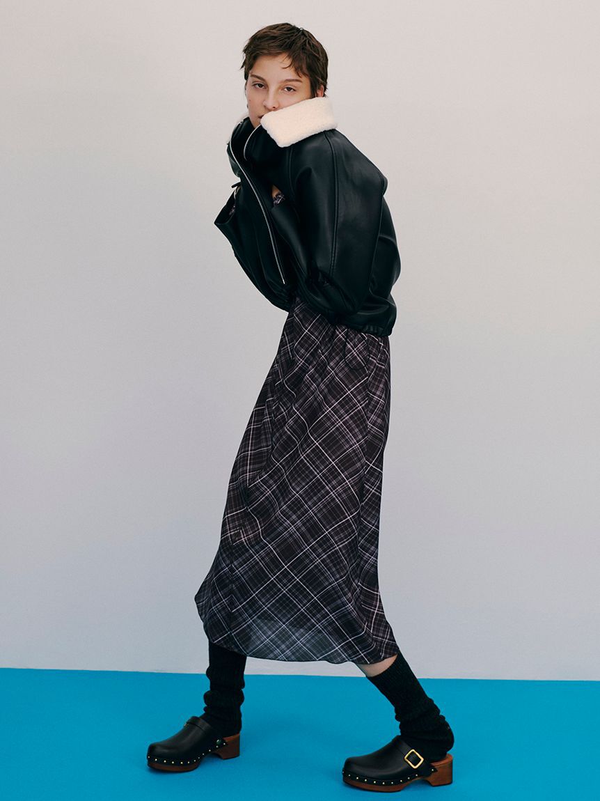 Mila Owen「バックオープンチェックプリントワンピース」|ワンピース|