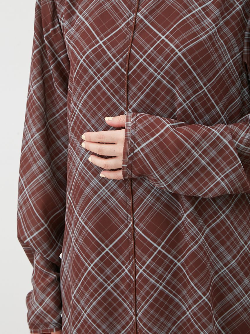 Mila Owen「バックオープンチェックプリントワンピース」|ワンピース|