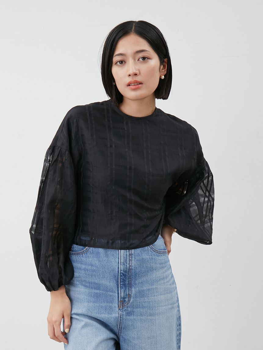 Mila Owen「バックシャンボリュームスリーブブラウス」|シャツ・ブラウス|