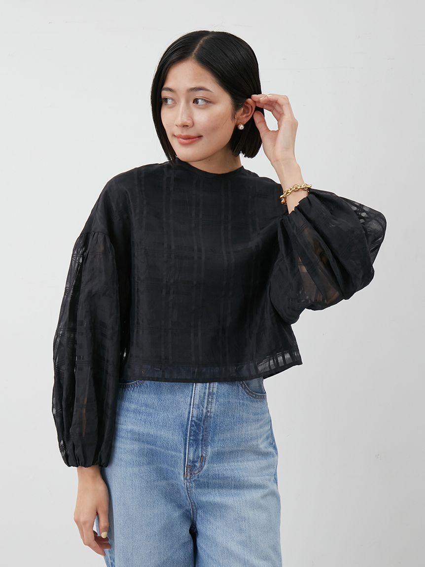 Mila Owen「バックシャンボリュームスリーブブラウス」|シャツ・ブラウス|