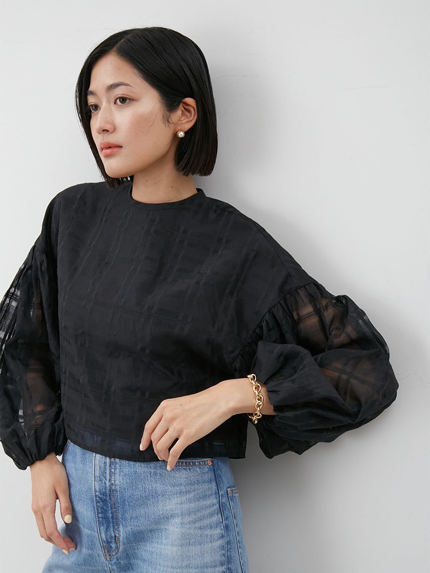 Mila Owen「バックシャンボリュームスリーブブラウス」|シャツ・ブラウス|CHECK