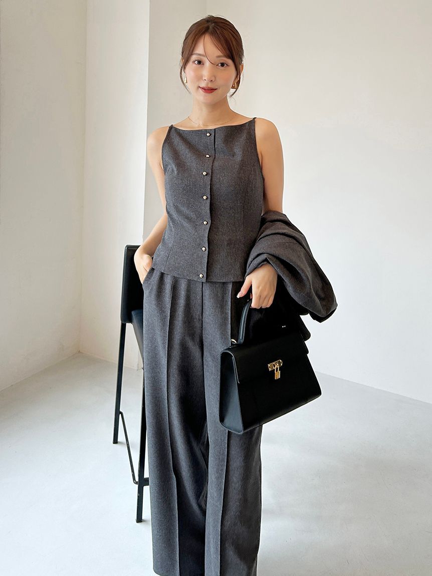 SNIDEL「Sustainableキャミベストトップス」|キャミソール|