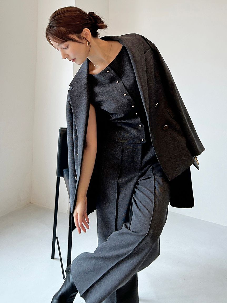 SNIDEL「Sustainableキャミベストトップス」|キャミソール|