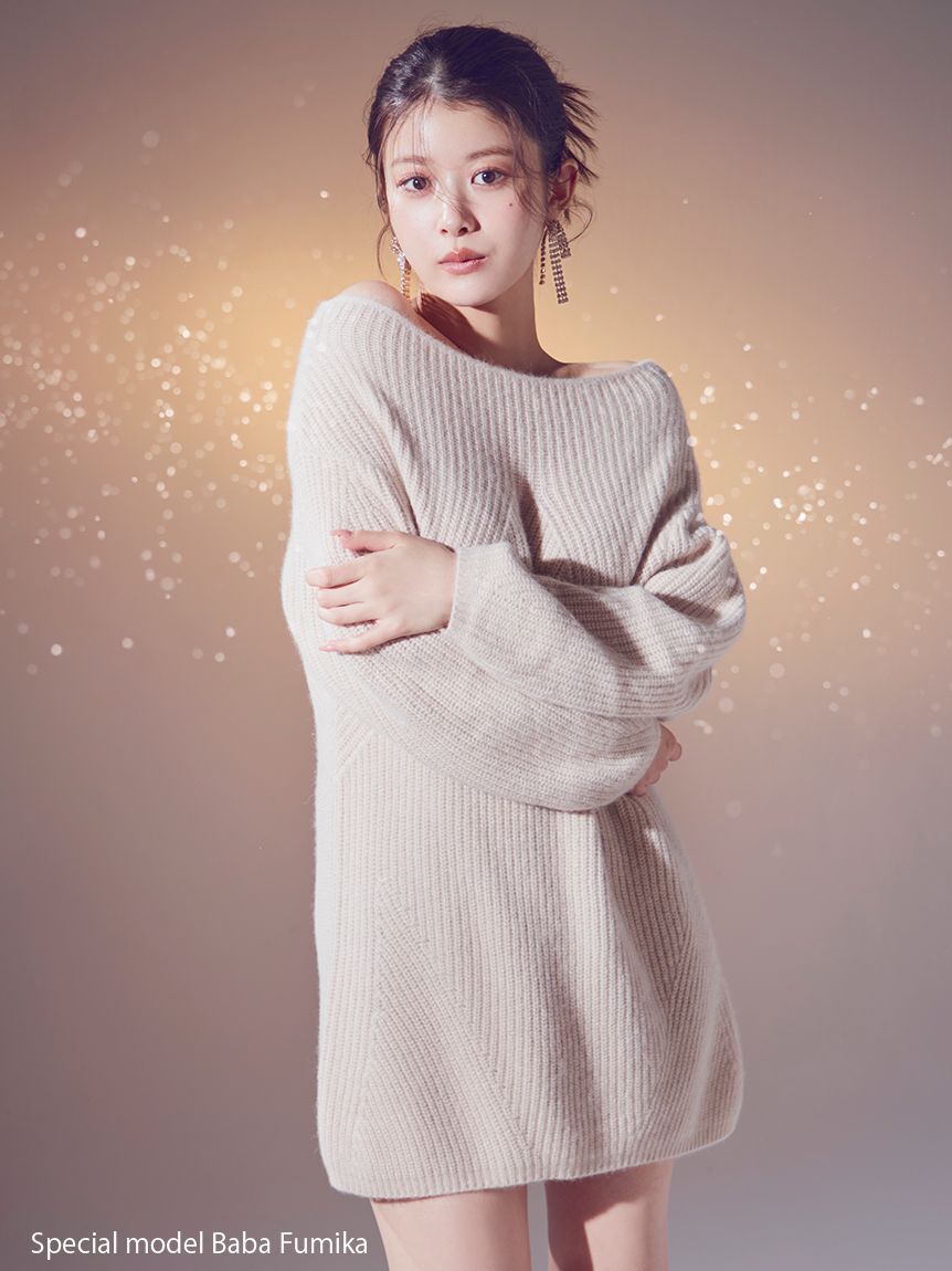 SNIDEL「スウェイビジューリボンピアス」|ピアス|