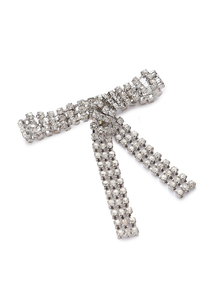 SNIDEL「スウェイビジューリボンピアス」|ピアス|