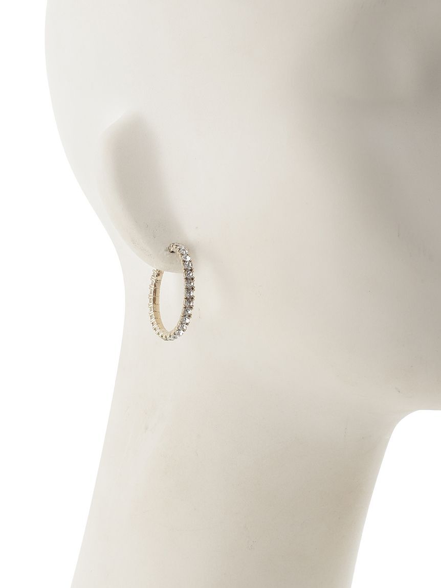 SNIDEL「パヴェフープバリエピアス(GLD)」|ピアス|