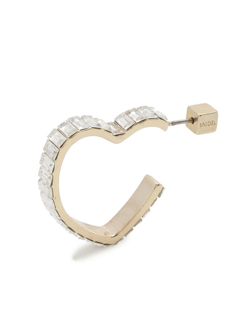 SNIDEL「パヴェフープバリエピアス(GLD)」|ピアス|