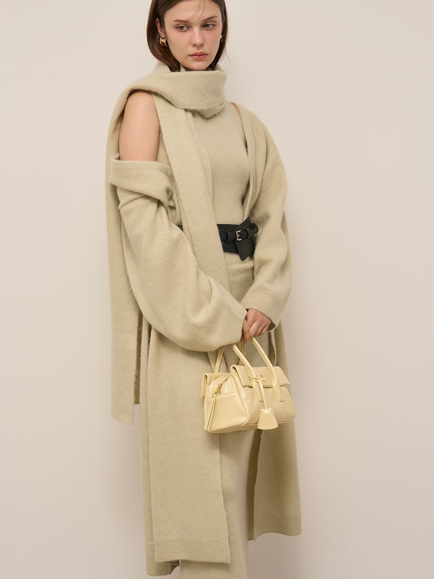 SNIDEL「【HIGH QUALITY】メリノウールニットロングコート」|チェスターコート|