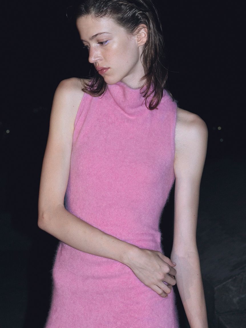 SNIDEL「【HIGH QUALITY】メリノウールアメスリニットワンピース」|ワンピース|