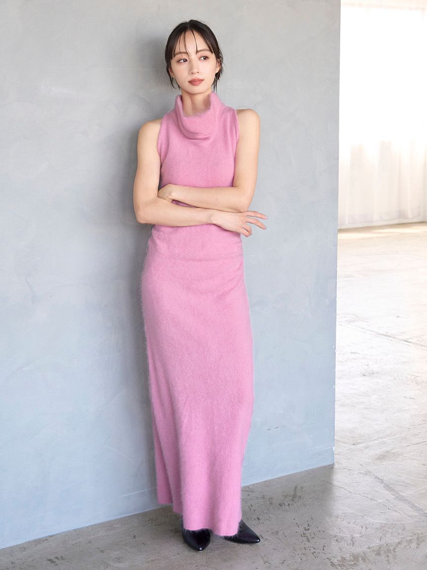 SNIDEL「【HIGH QUALITY】メリノウールアメスリニットワンピース」|ワンピース|