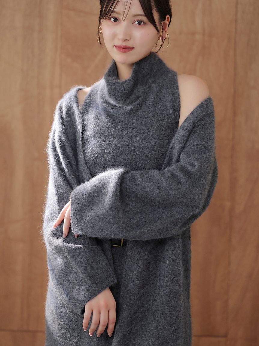 SNIDEL「【HIGH QUALITY】メリノウールアメスリニットワンピース」|ワンピース|