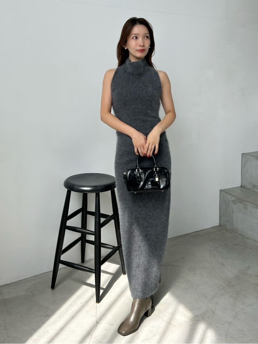 SNIDEL「【HIGH QUALITY】メリノウールアメスリニットワンピース」|ワンピース|